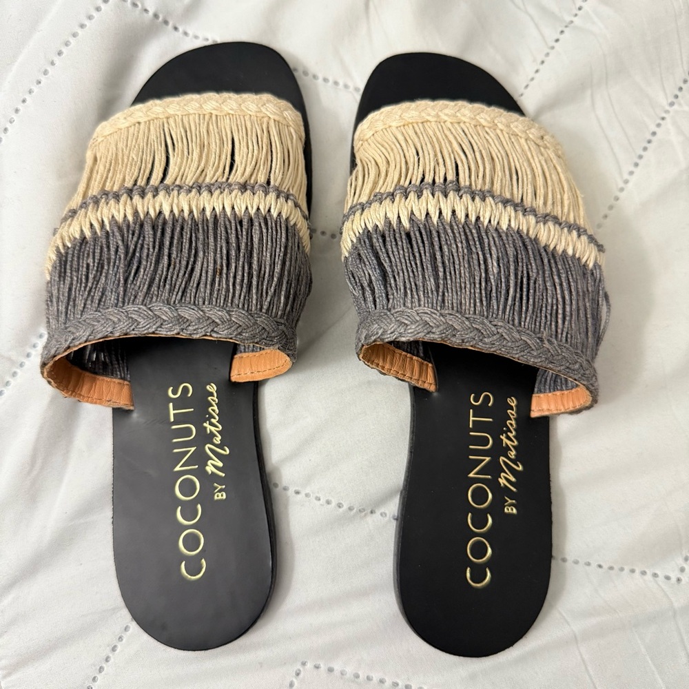 Coconuts by Matisse WATCHOUT Fringe Slide Sandals - Picture 2 of 5